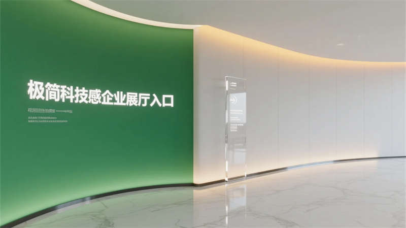 科技綠洲，合肥創(chuàng)新企業(yè)辦公樓展廳設(shè)計效果圖