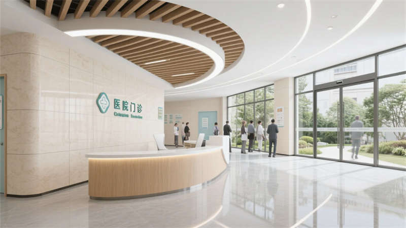 療愈綠洲，光影共生——合肥6000平醫(yī)院裝修設(shè)計效果圖